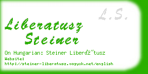 liberatusz steiner business card